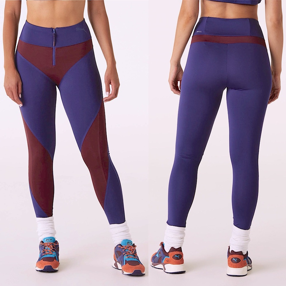 ✨ PUMA Women Ambrose X Lay Up Leggings Comfort Technology Blue high wais…